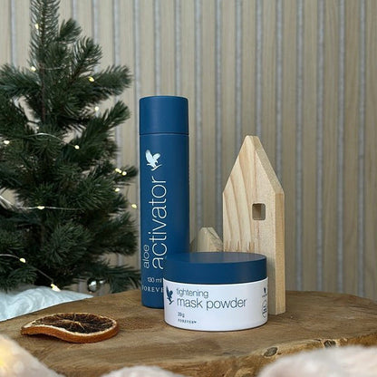 Tightening Mask Powder-Refreshed, Nourished Skin 29Gr & Aloe Activator Facial Toner - LUX-Anic